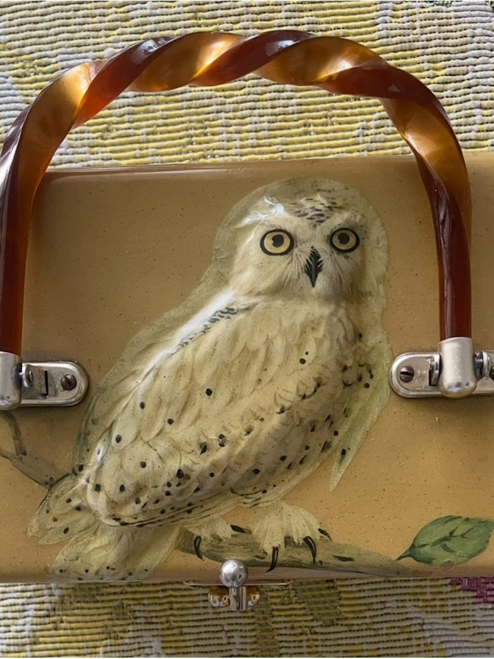 Vintage Annie Laurie Originals 1960’s Owl Box Purse